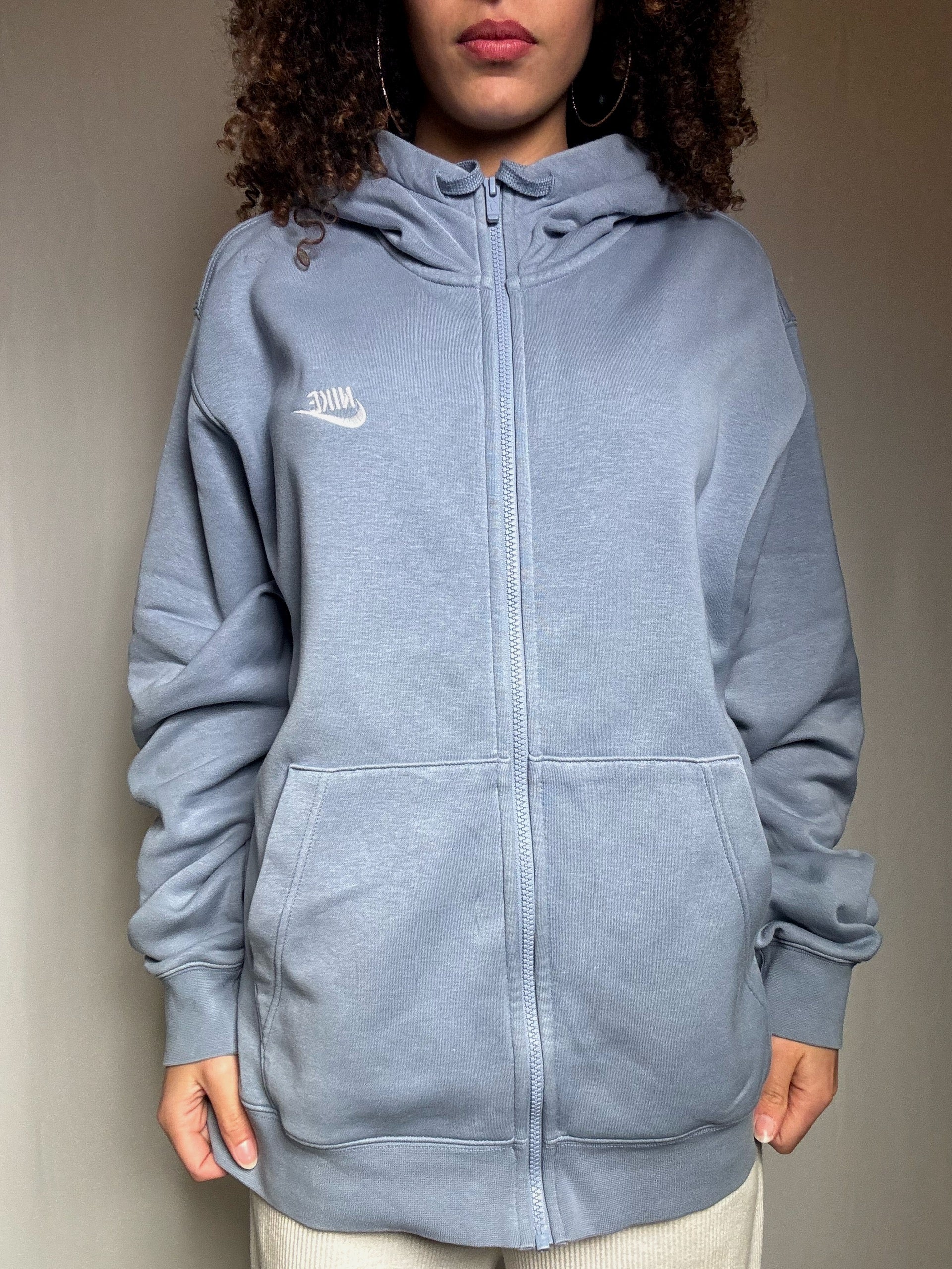 Vintage Nike grey blue sports jacket L