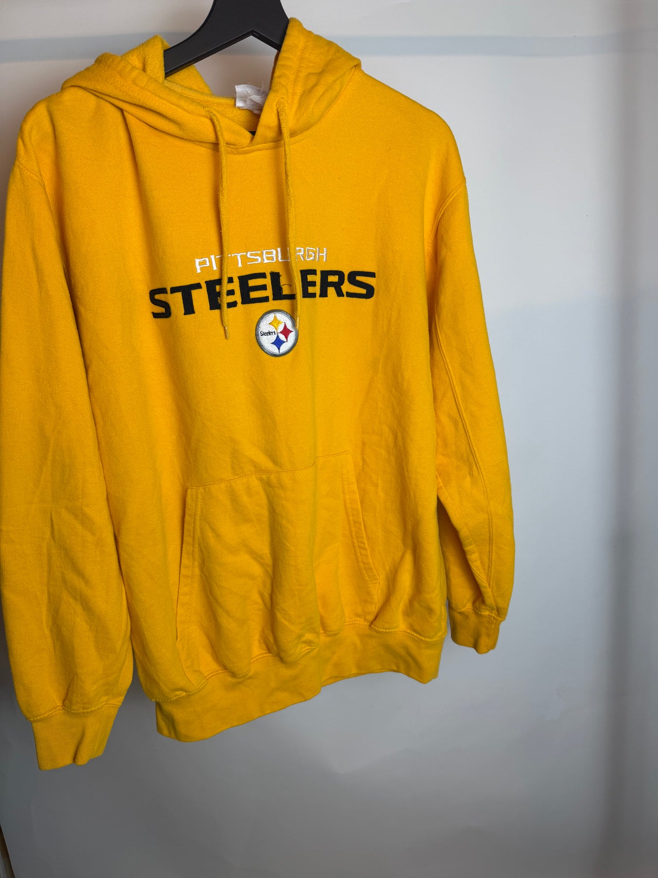 Sweat a capuche jaune M braderie