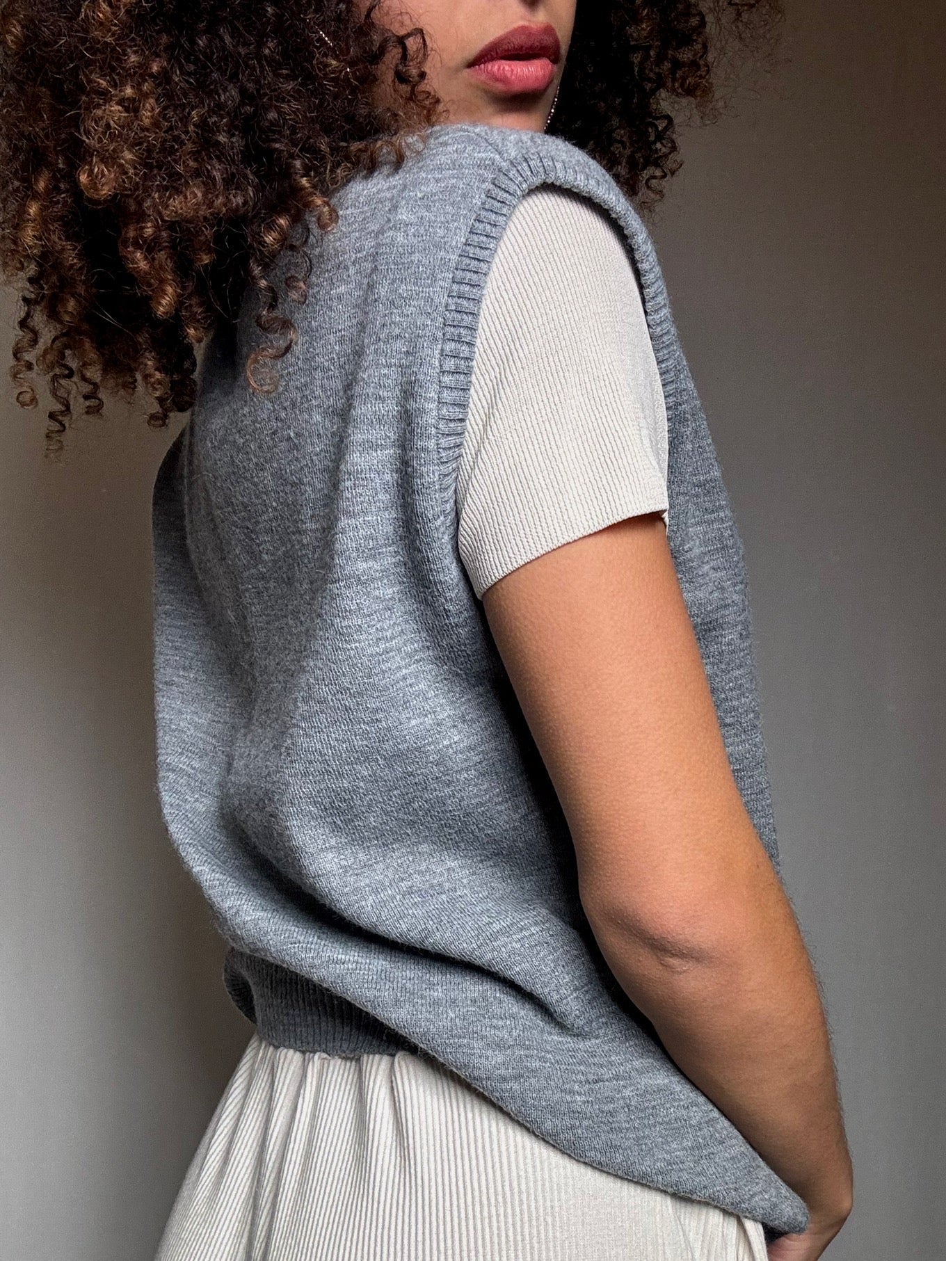 Gilet gris M vintage