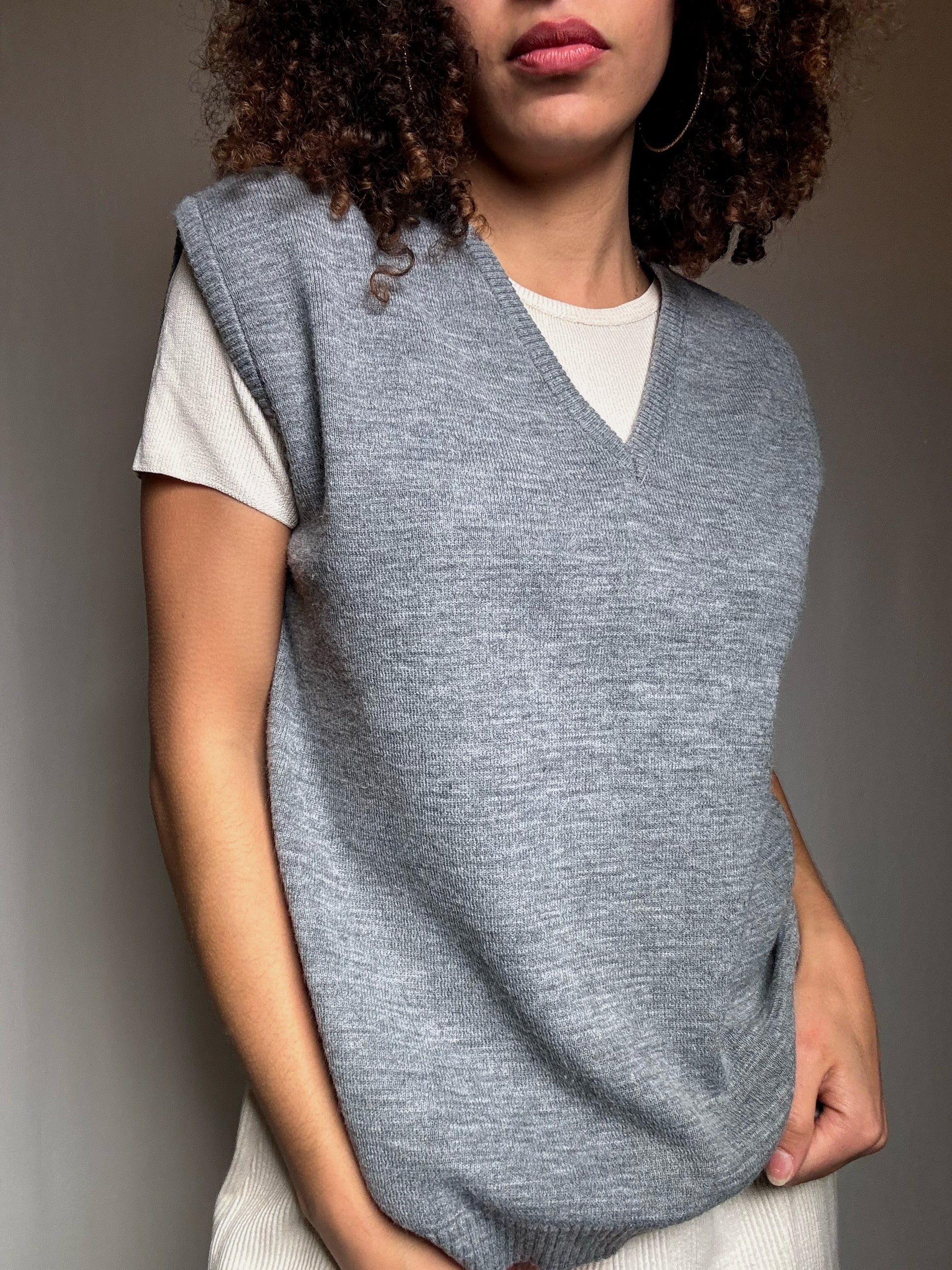 Gilet gris M vintage