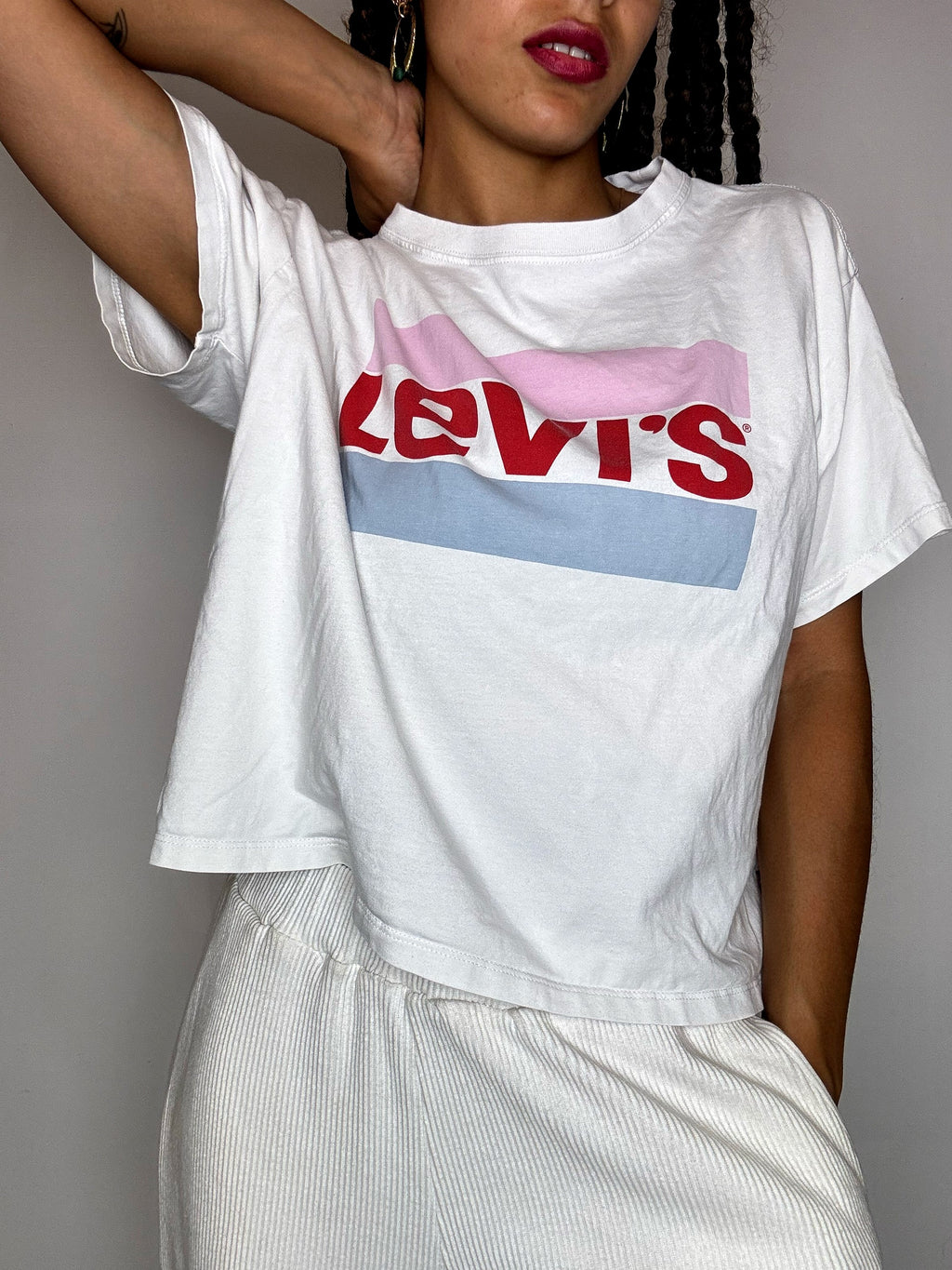 Tee shirt blanc LEVI'S S vintage
