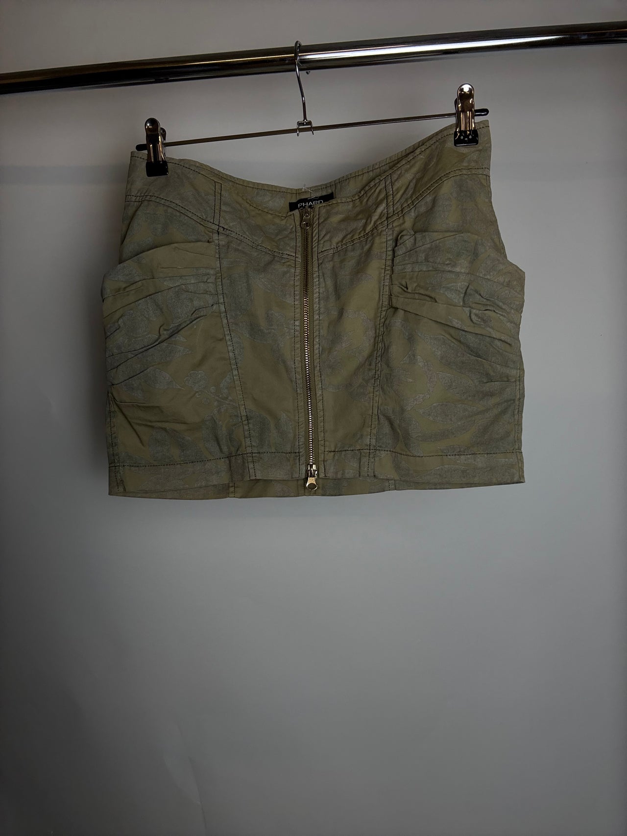 Jupe militaire à zip S braderie