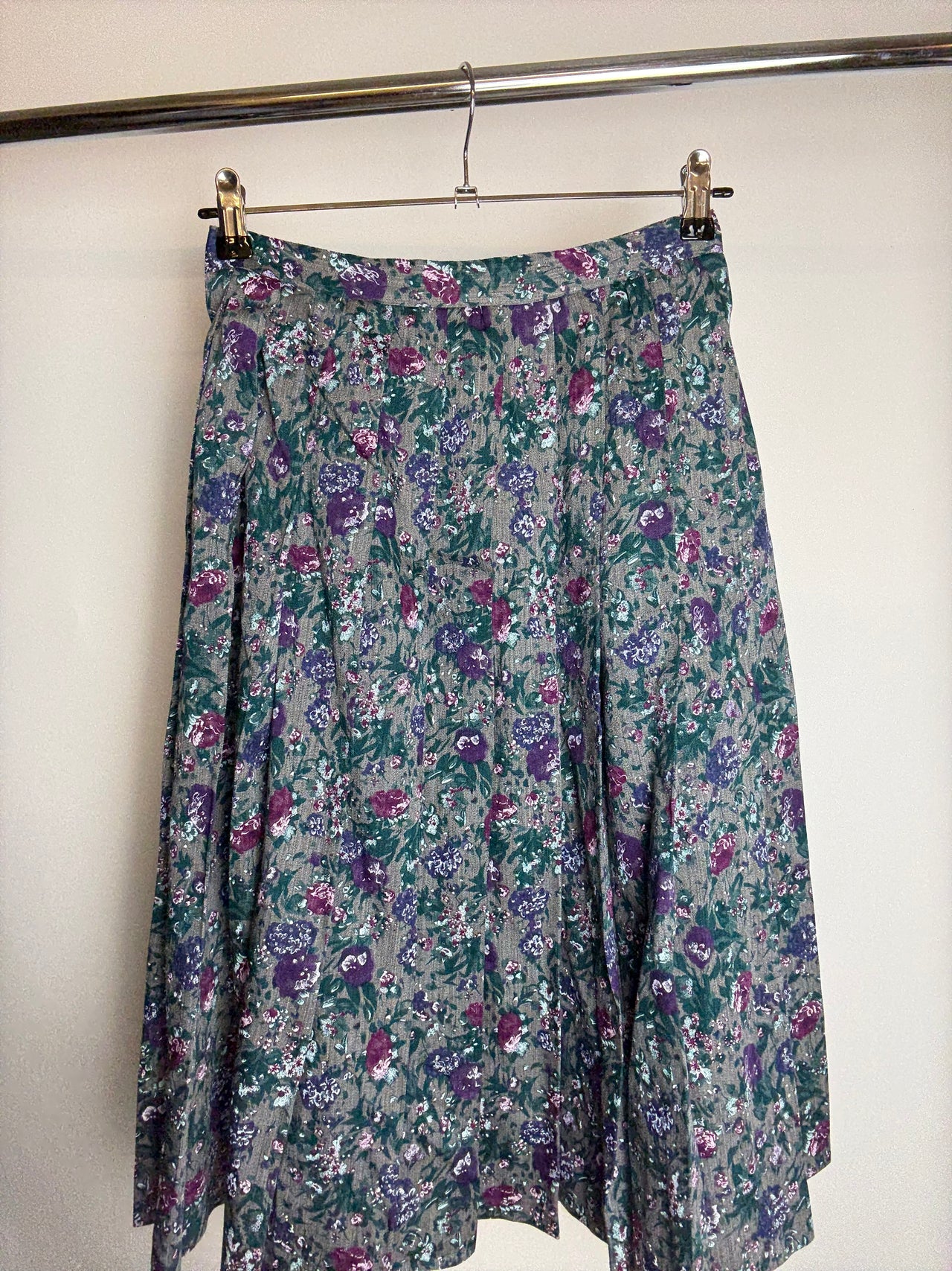 Jupe midi a fleurs M/L braderie