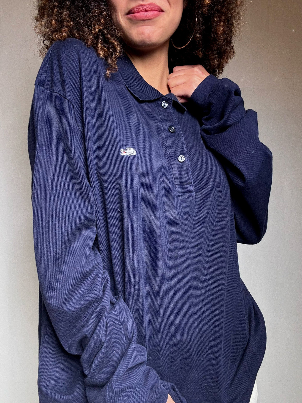 Polo marine Lacoste 3XL vintage