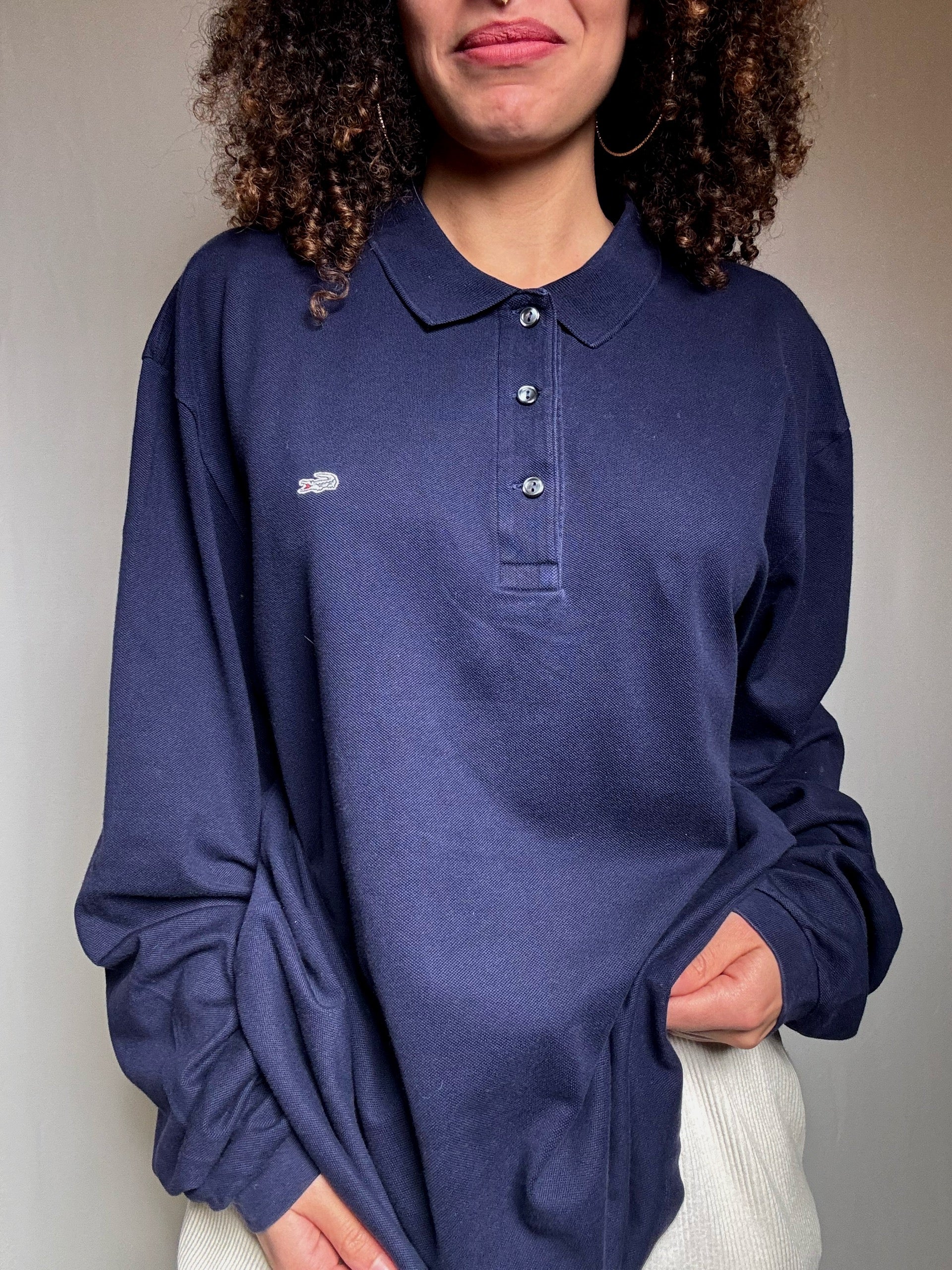 Polo marine Lacoste 3XL vintage