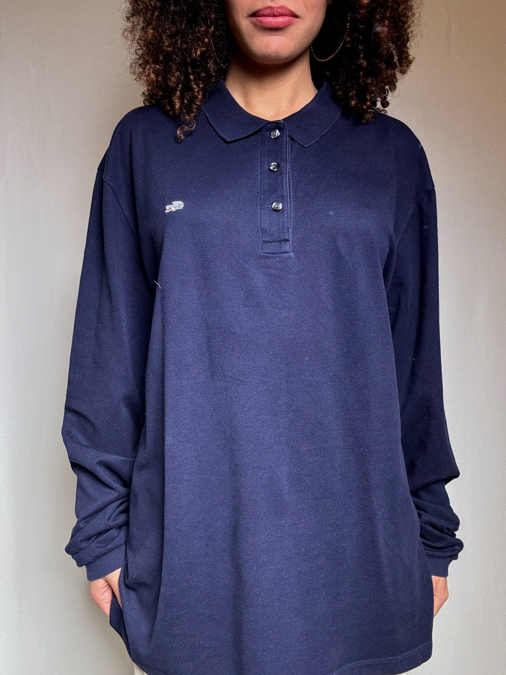 Polo marine Lacoste 3XL vintage