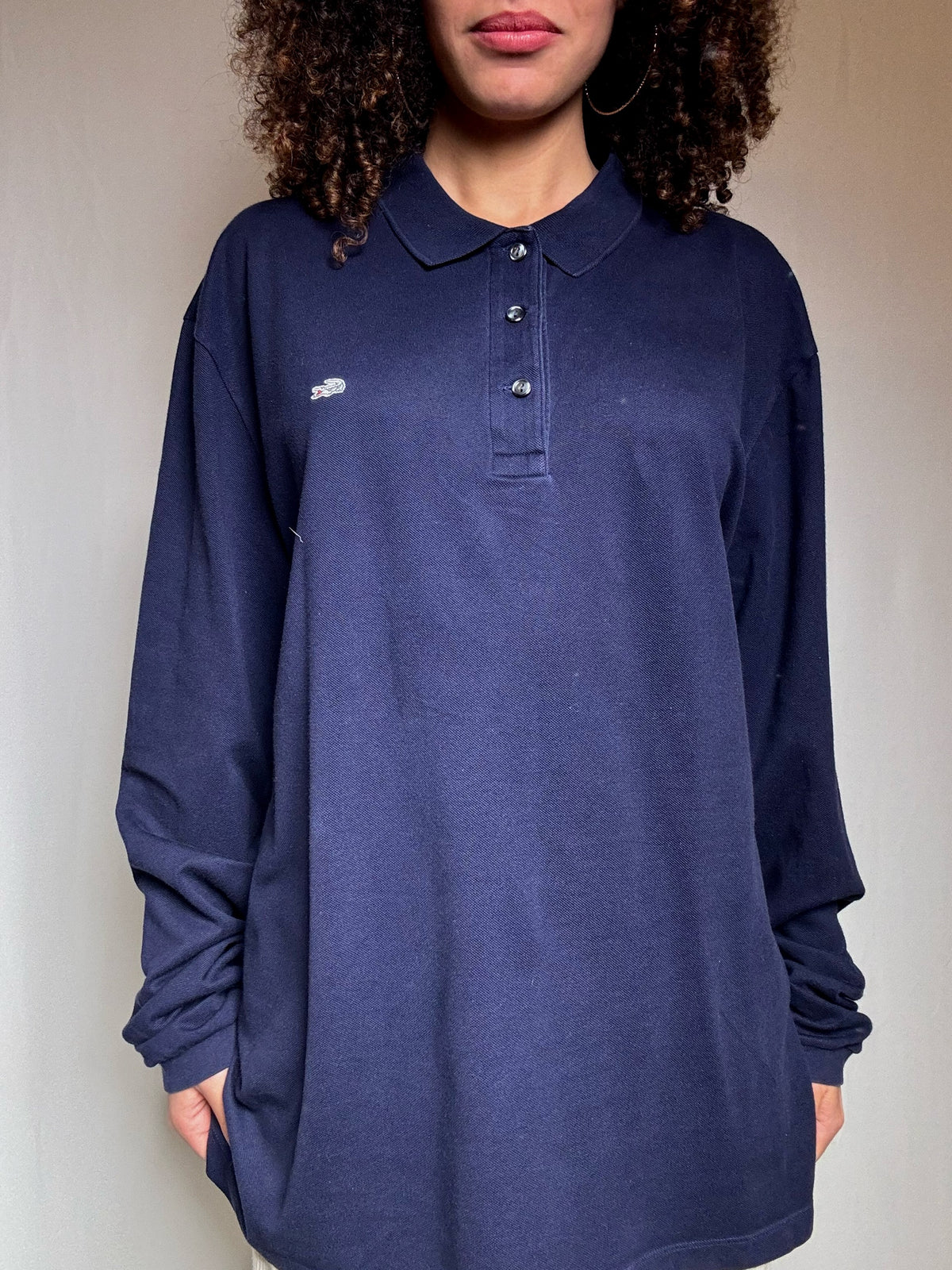Polo marine Lacoste 3XL vintage
