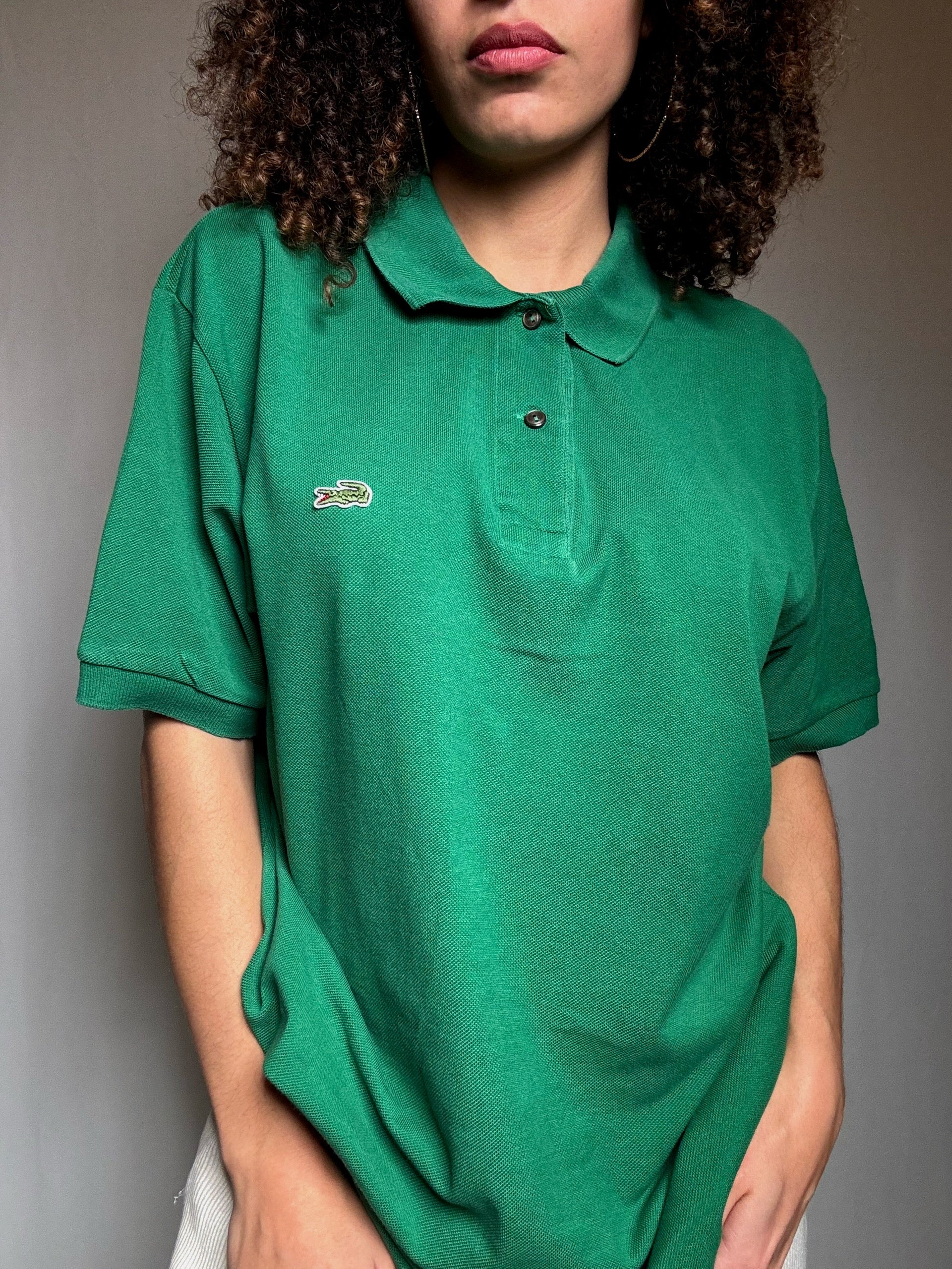 Polo vert Lacoste XL vintage