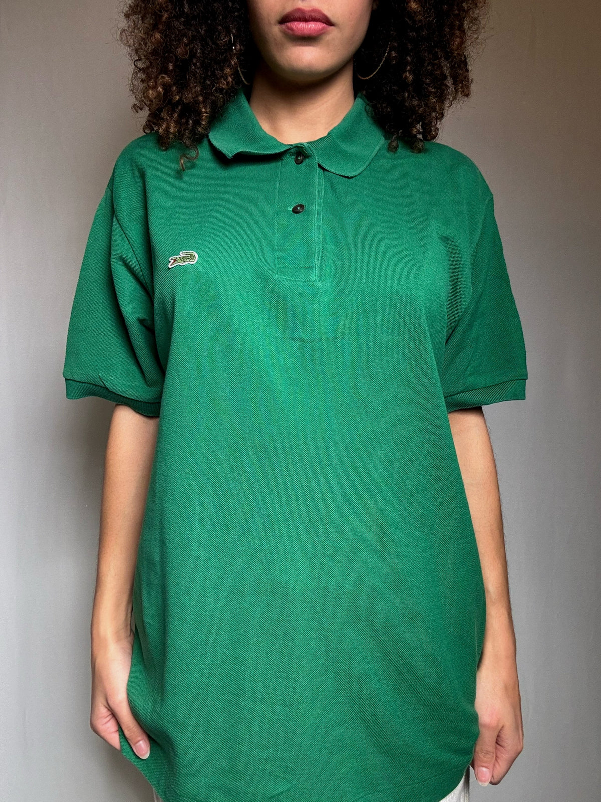 Polo vert Lacoste XL vintage