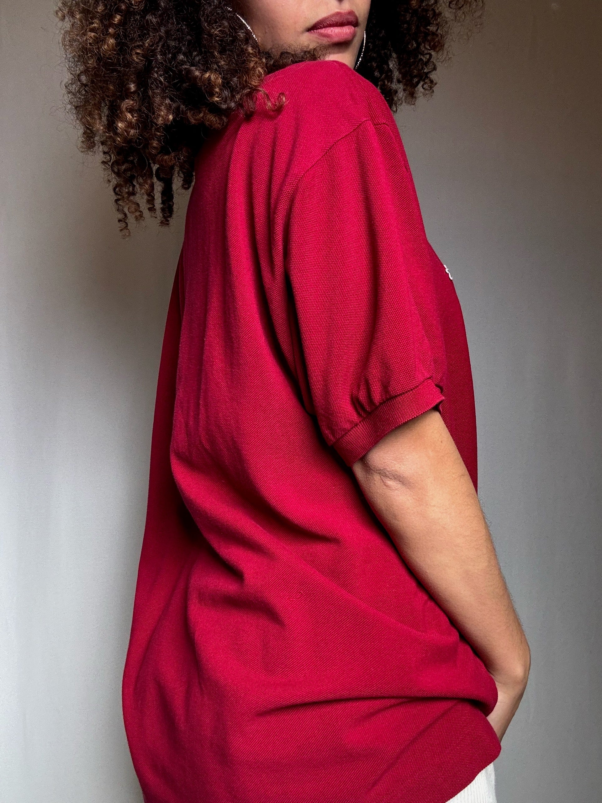 Polo bordeaux Lacoste XXL vintage