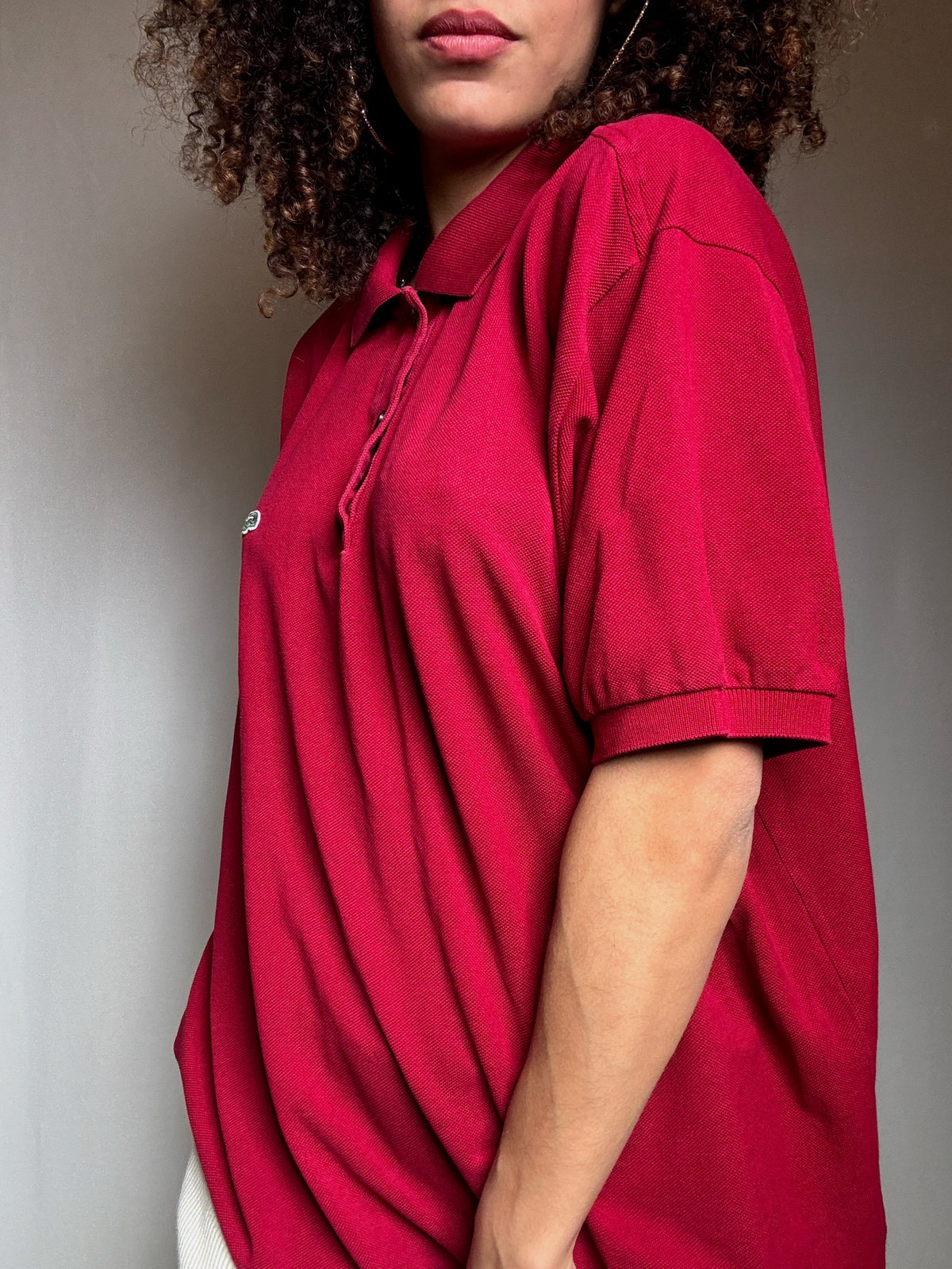 Polo bordeaux Lacoste XXL vintage