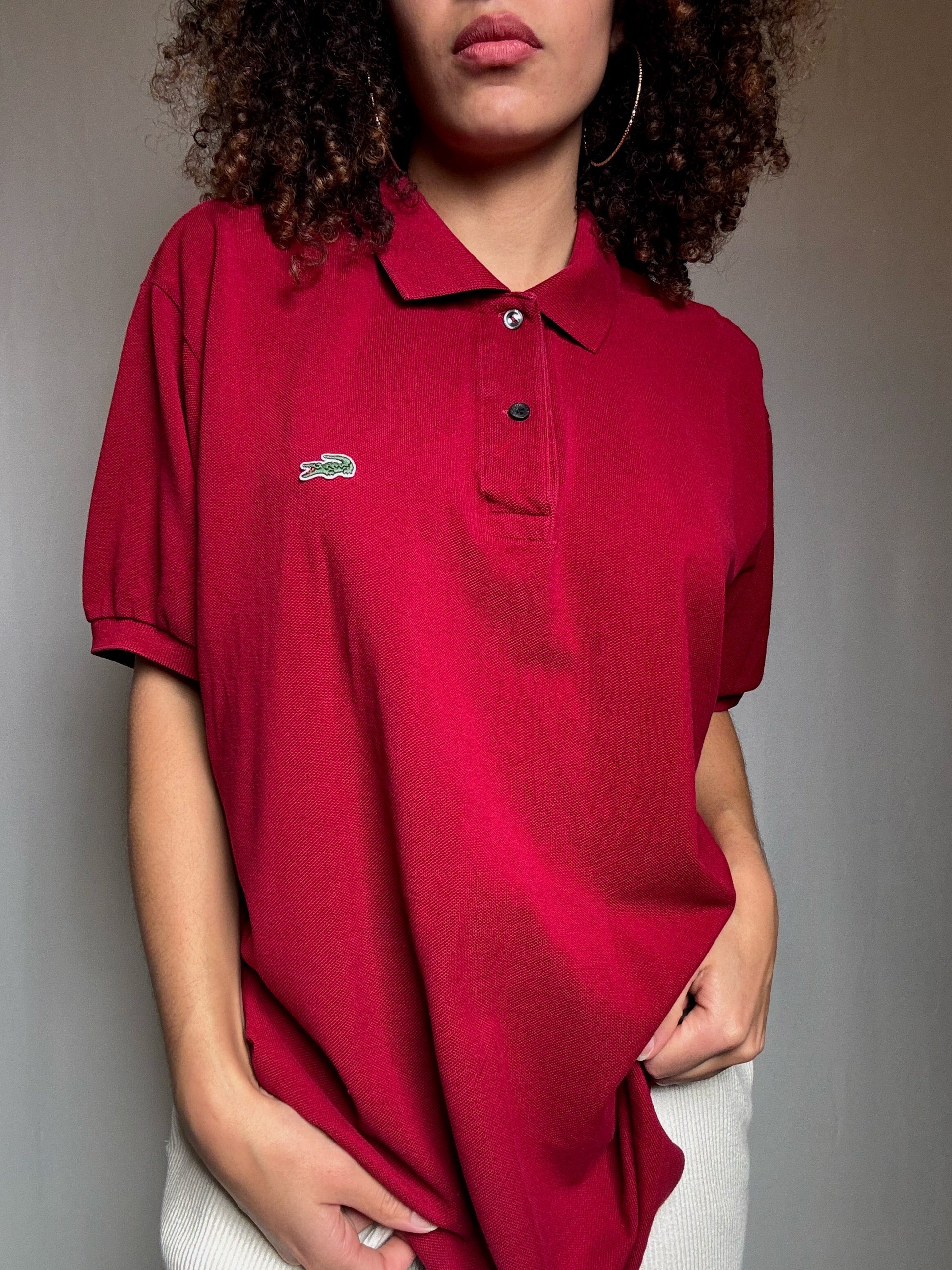 Polo bordeaux Lacoste XXL vintage