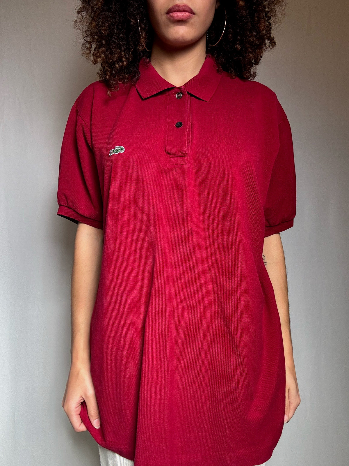Polo bordeaux Lacoste XXL vintage