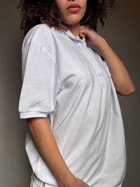 Polo blanc Lacoste XXL vintage
