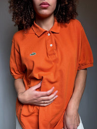 Polo orange Lacoste L vintage