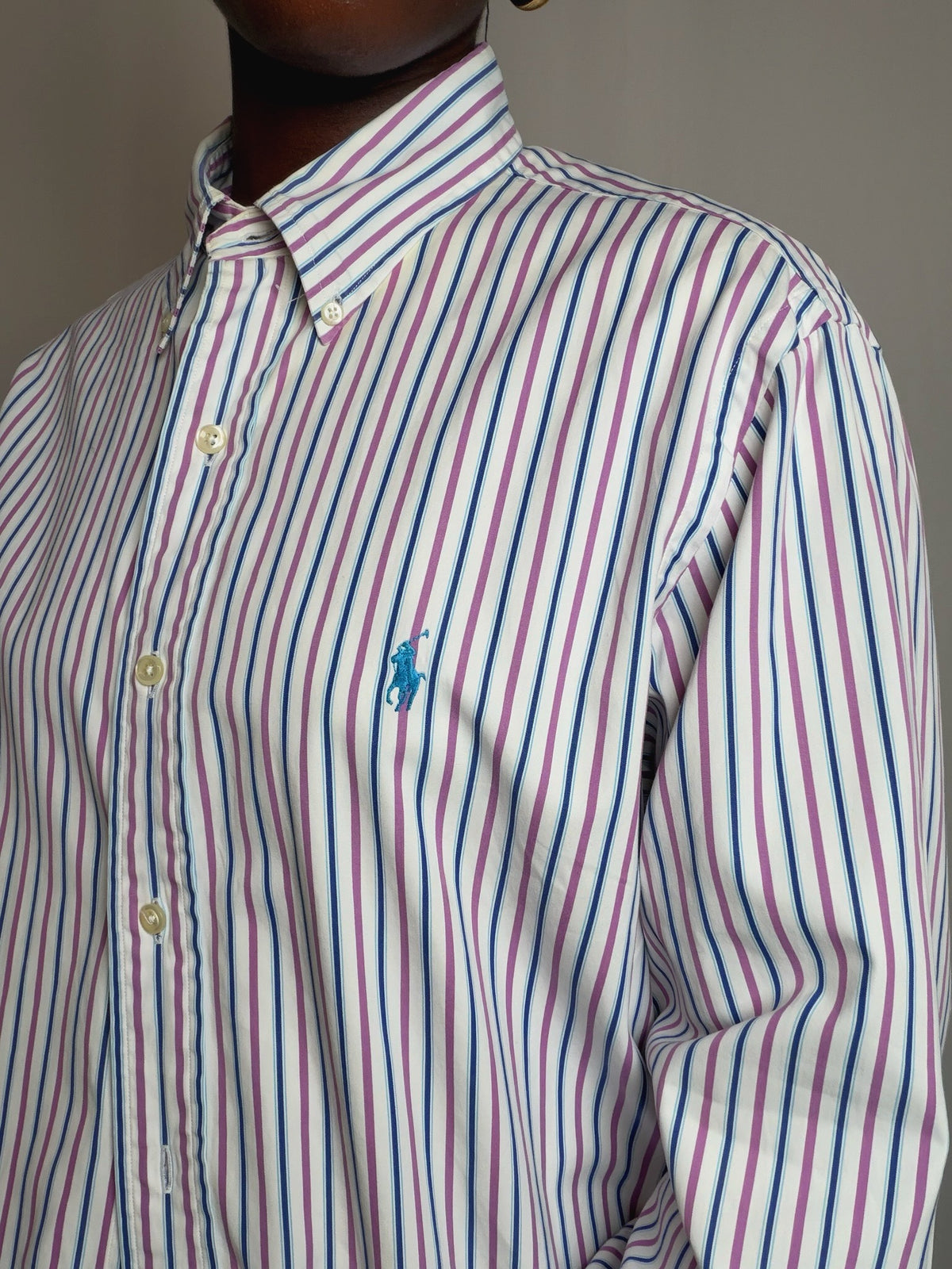 Chemise rayée Ralph Lauren L vintage