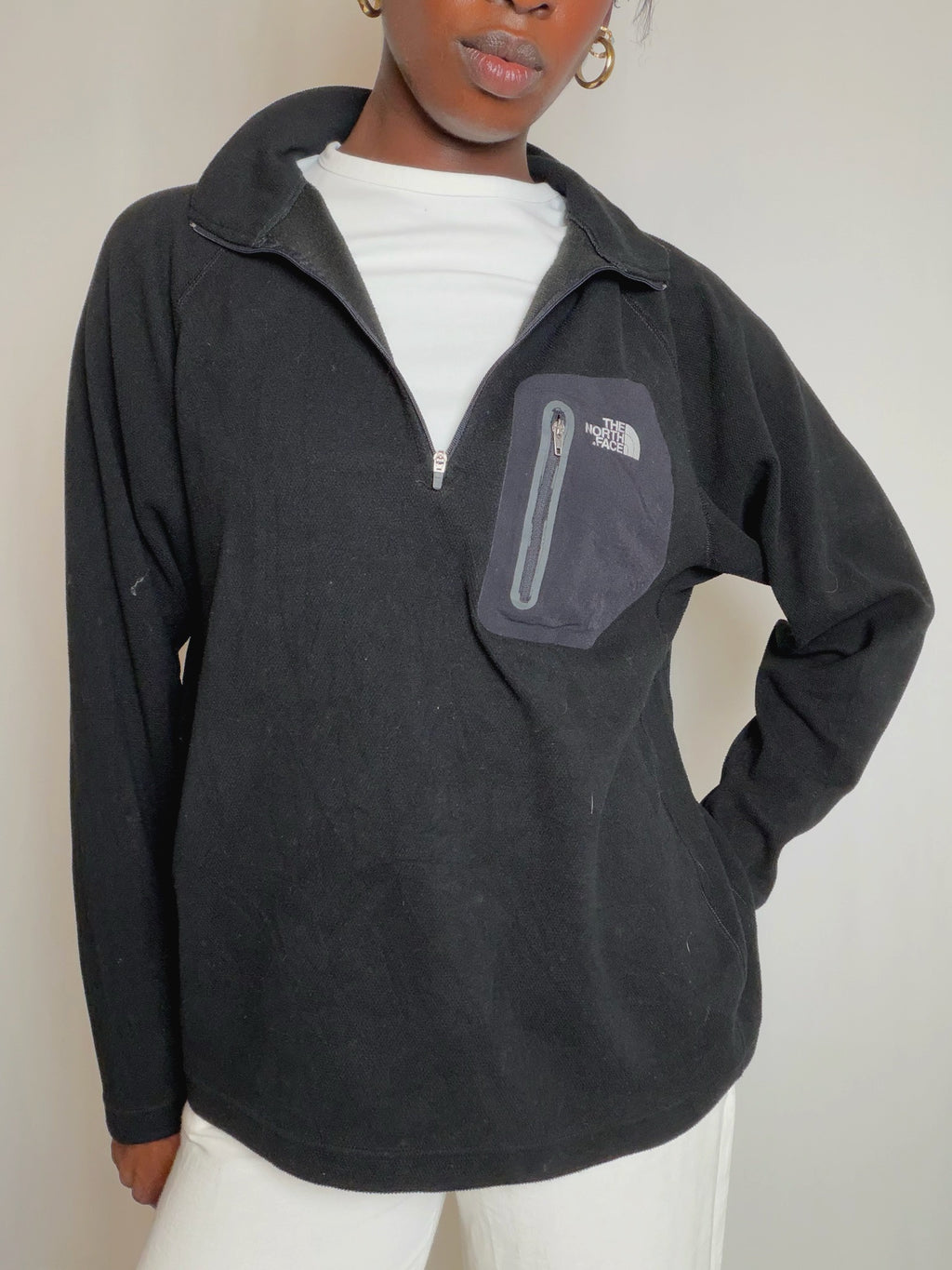 Polaire fine noire The North Face M vintage