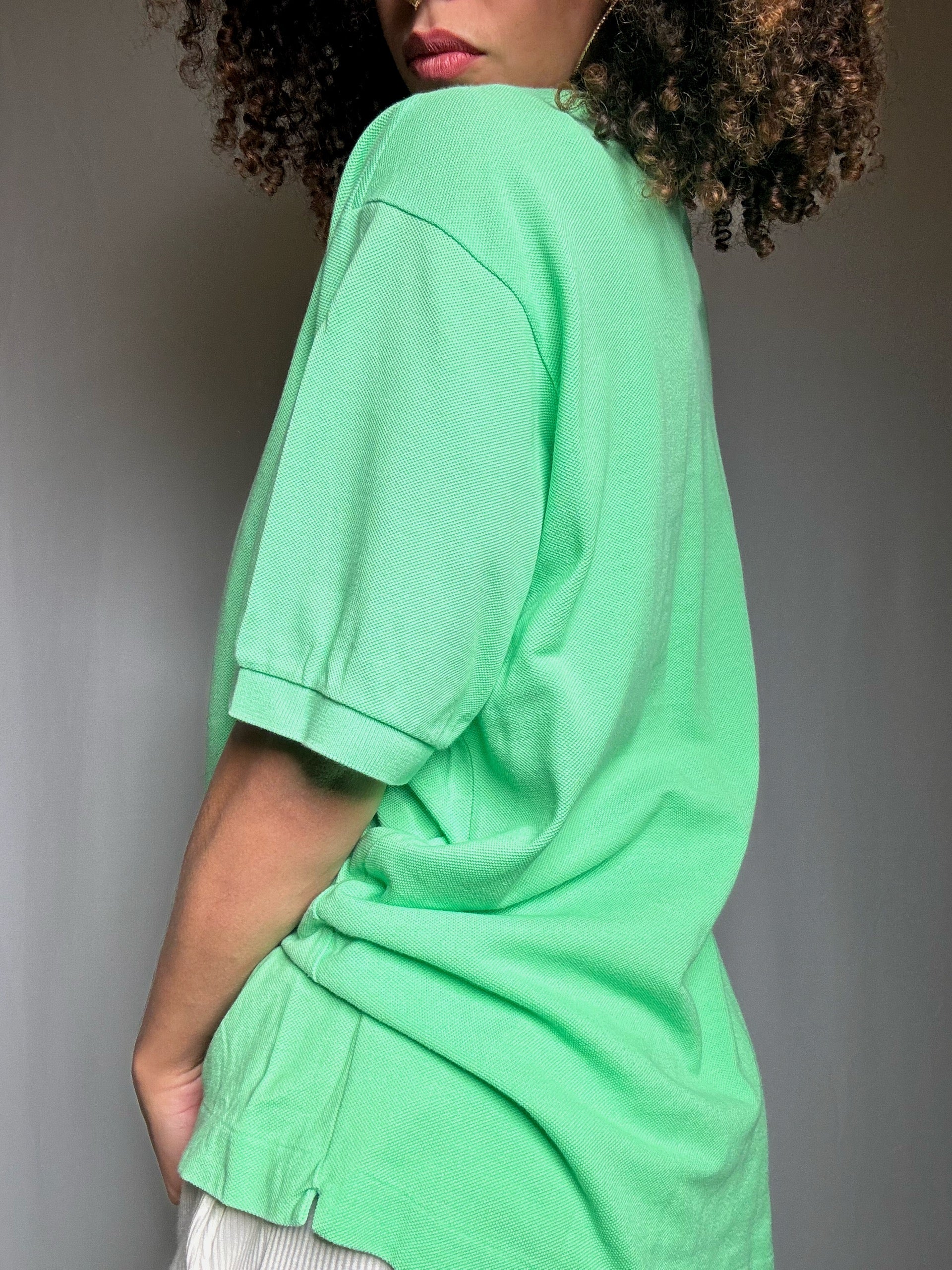 Polo vert pomme Lacoste XL vintage