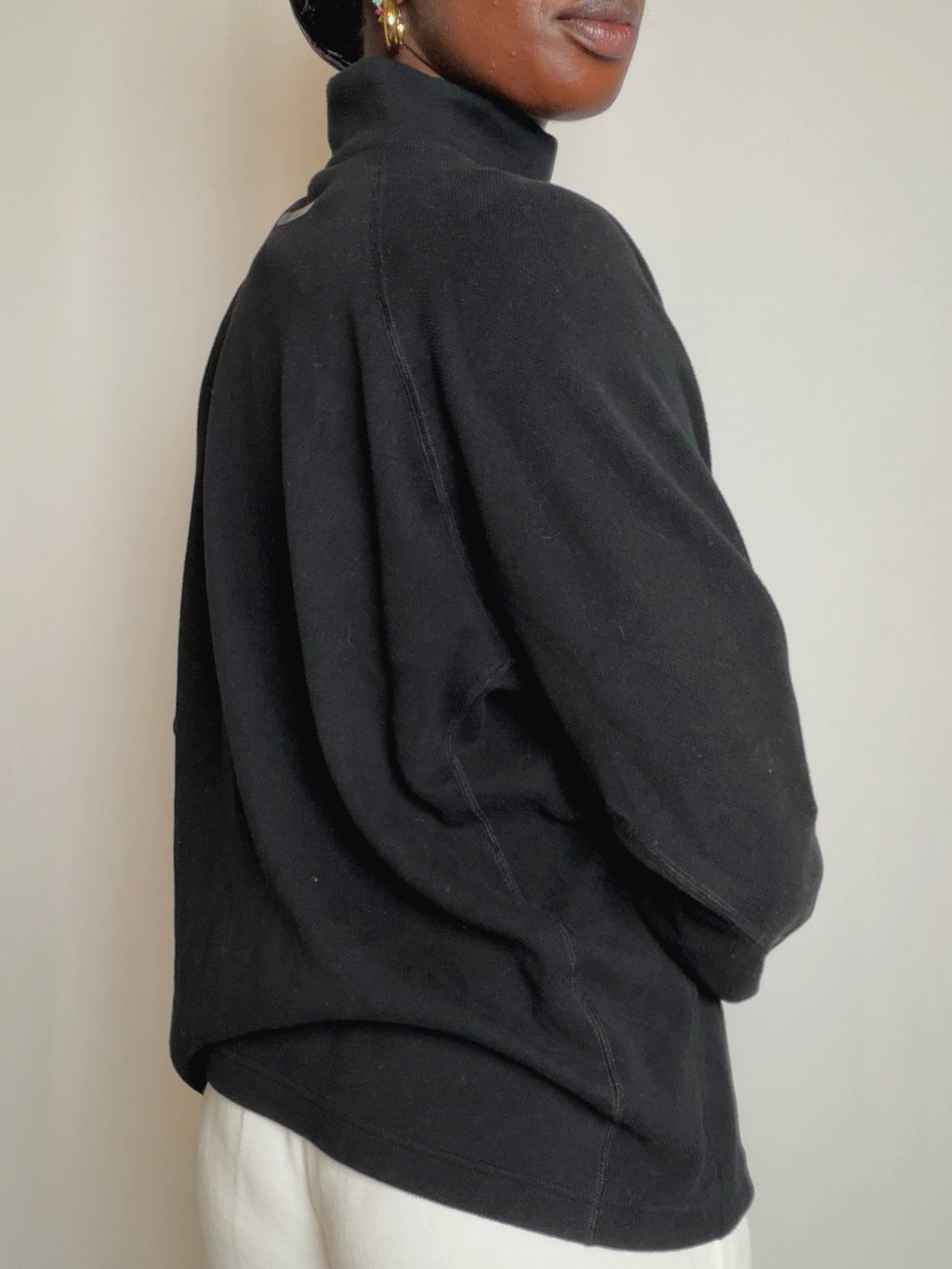 Polaire fine noire The North Face M vintage