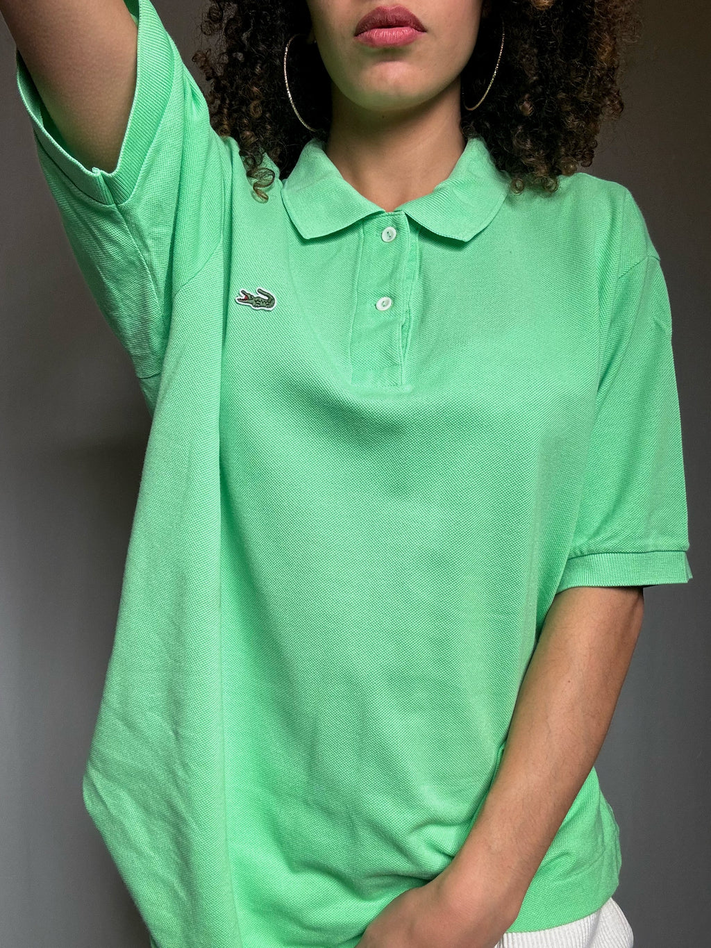 Polo vert pomme Lacoste XL vintage