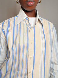 Chemise rayée Benetton L. vintage