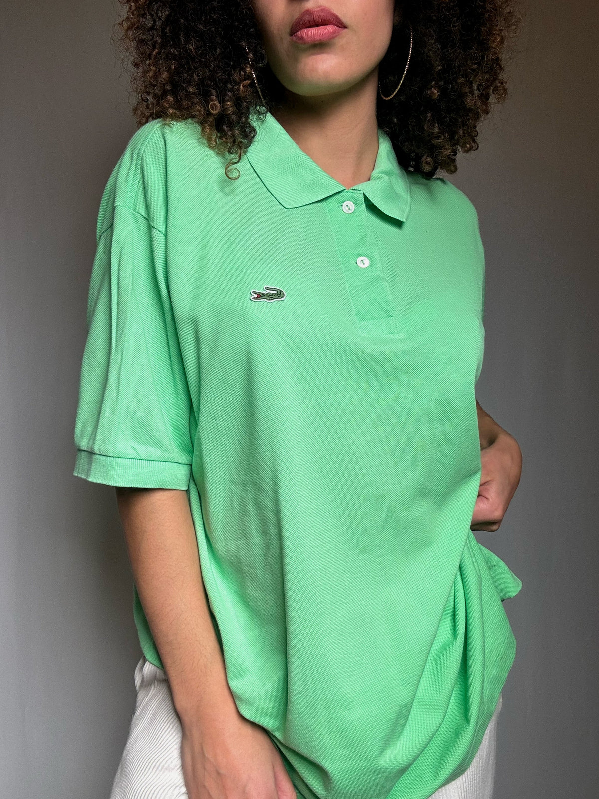 Polo vert pomme Lacoste XL vintage