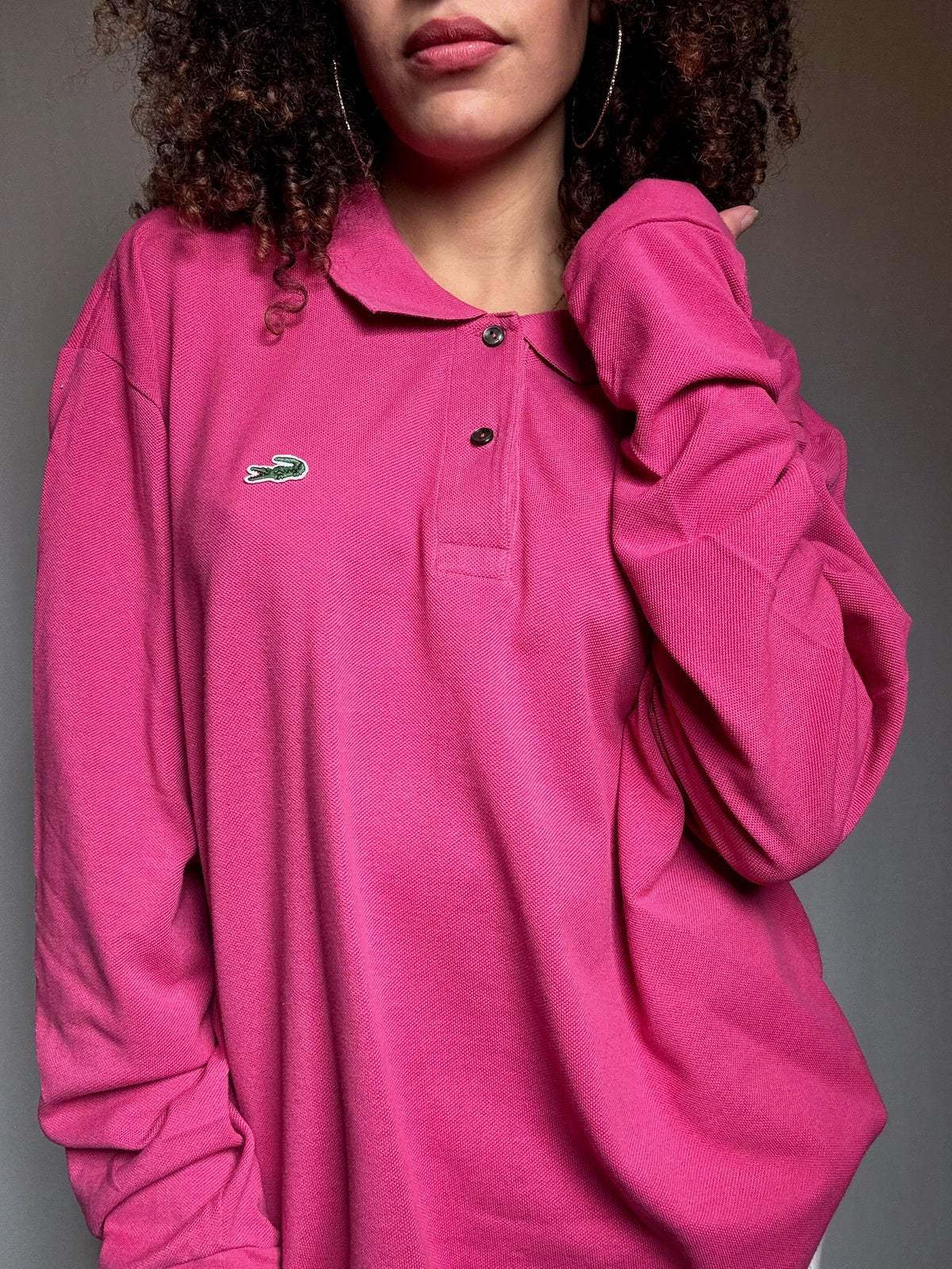 Polo rose Lacoste XXL vintage
