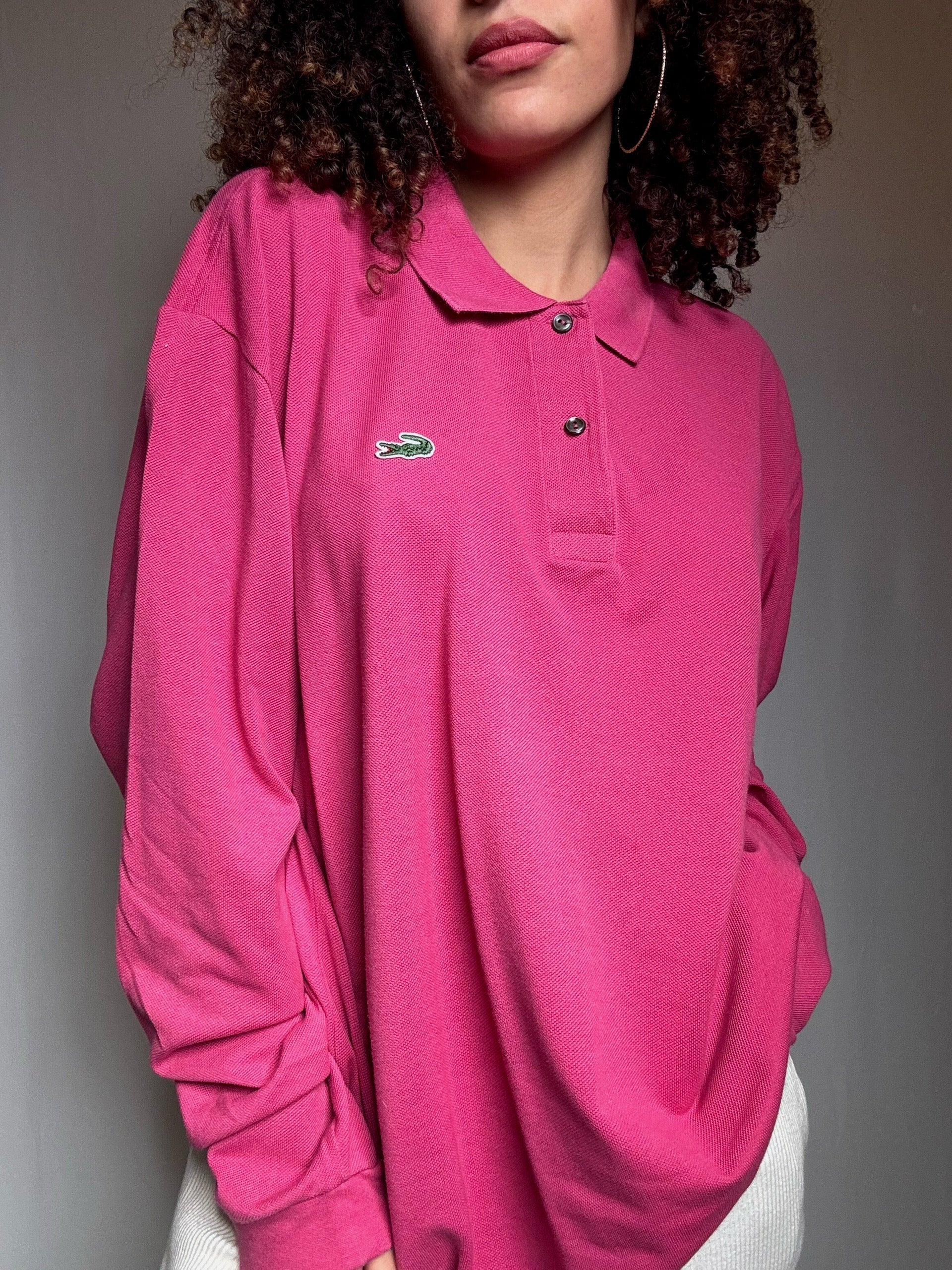 Polo rose Lacoste XXL vintage