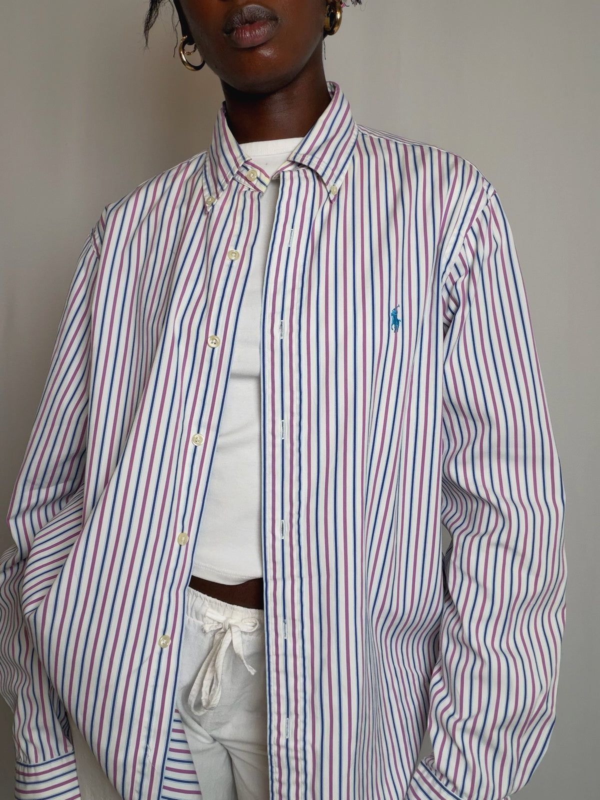 Chemise rayée Ralph Lauren L vintage