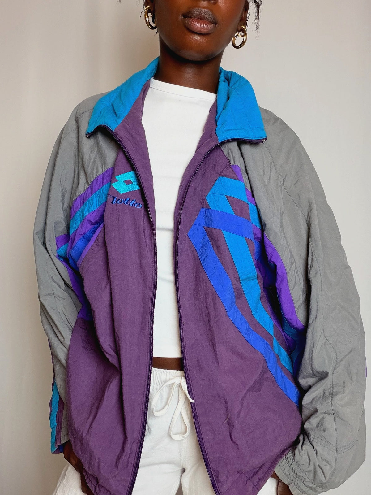 Jacket de sport colorée Lotto M vintage