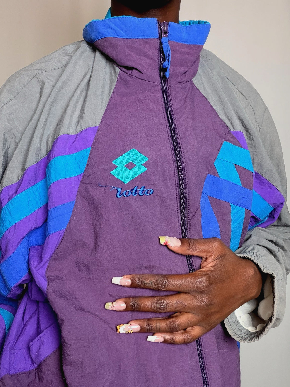 Jacket de sport colorée Lotto M vintage