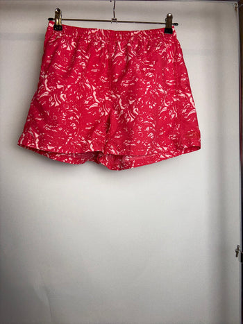 Short de sport rouge graphique S braderie