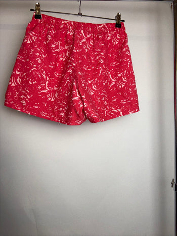 Short de sport rouge graphique S braderie