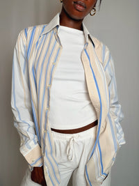 Chemise rayée Benetton L. vintage