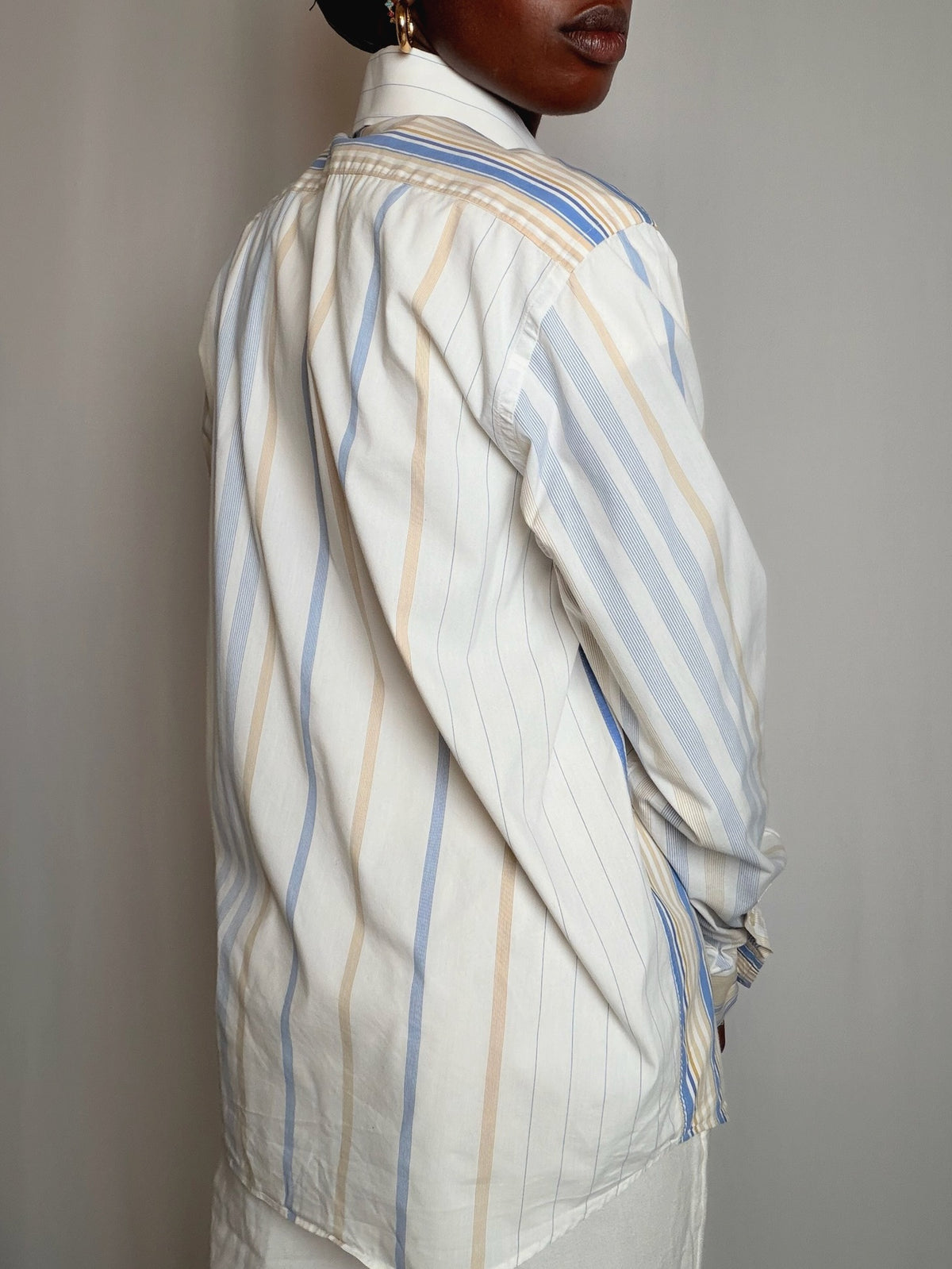 Chemise rayée Benetton L. vintage