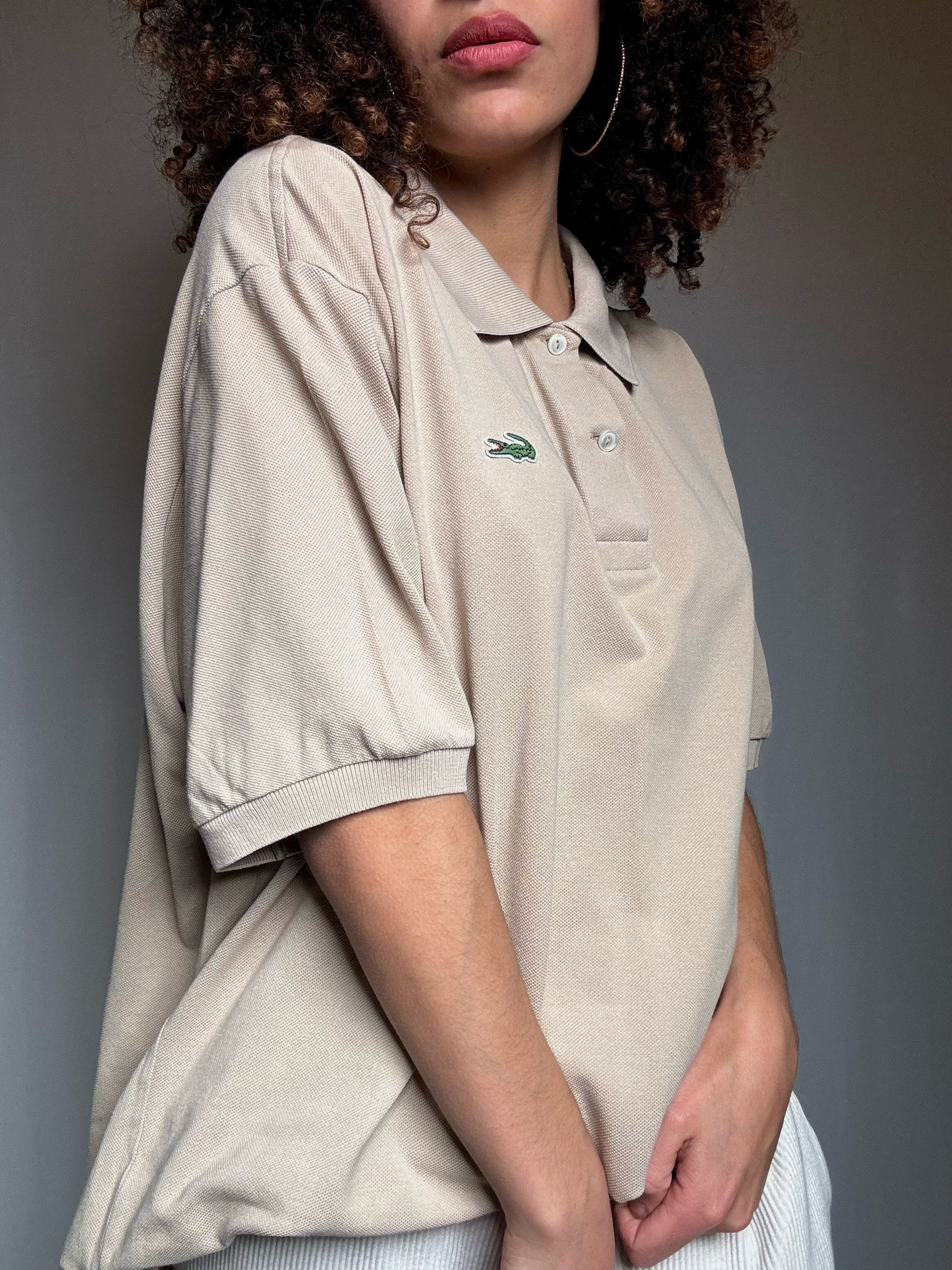 Polo beige Lacoste XXL vintage