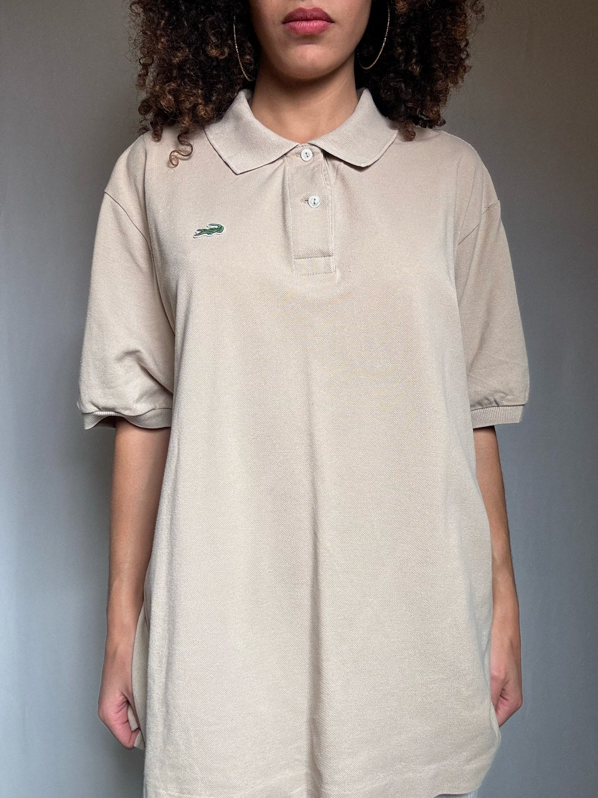 Polo beige Lacoste XXL vintage