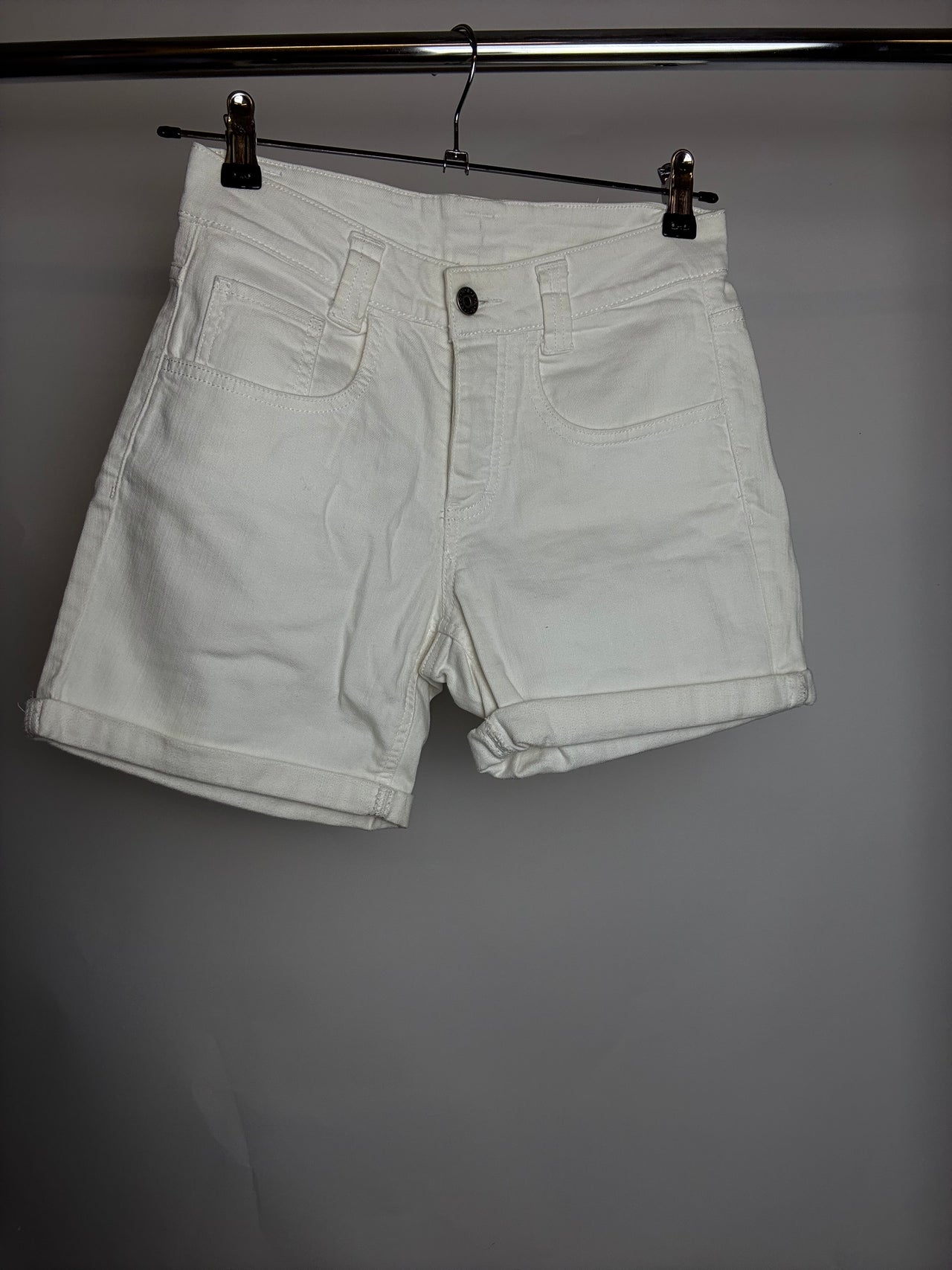 Short en jean blanc S braderie