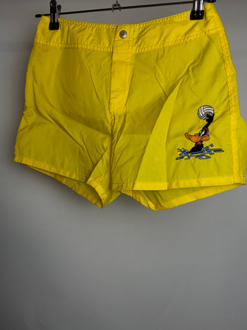 Short de plage jaune XS braderie