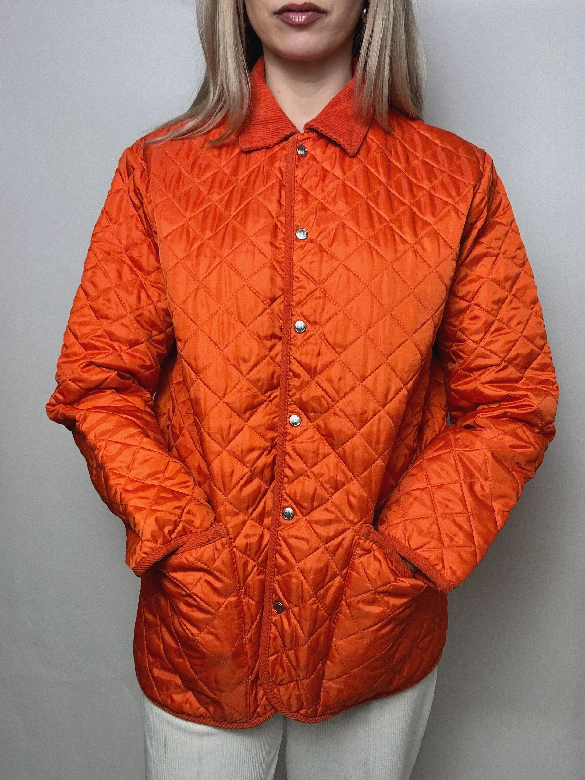 Vintage orange Steppjacke M/L