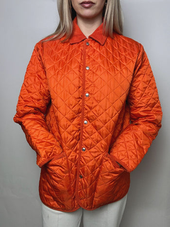 Veste matelassée orange M/L vintage