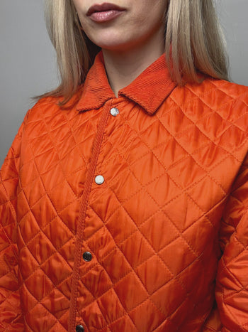 Veste matelassée orange M/L vintage