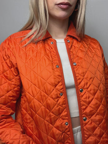 Veste matelassée orange M/L vintage