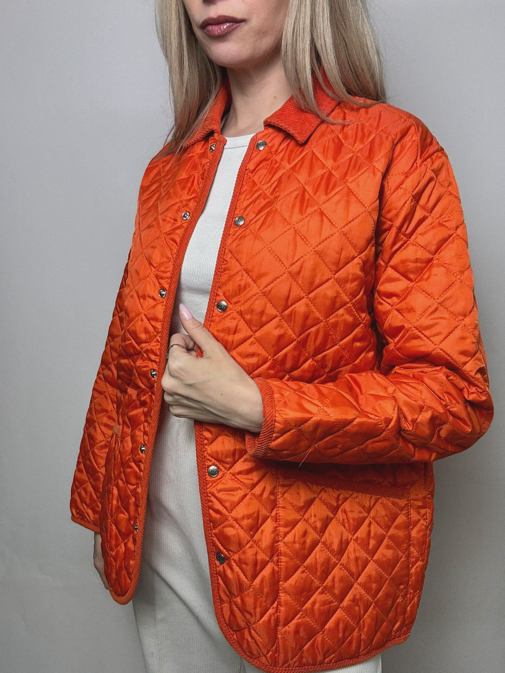Vintage orange Steppjacke M/L