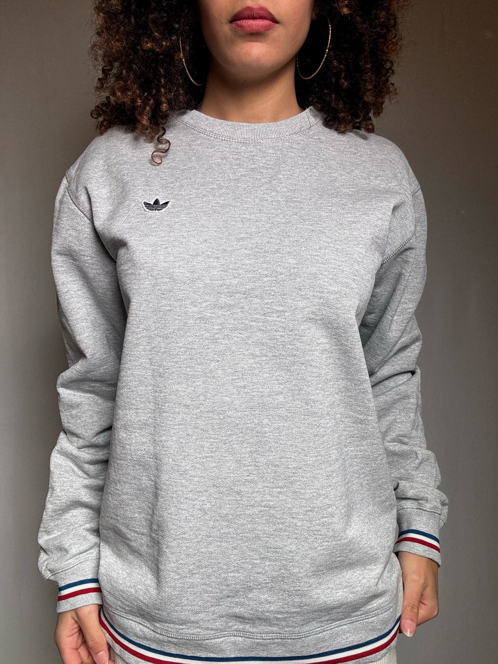 Sweat gris Adidas M vintage
