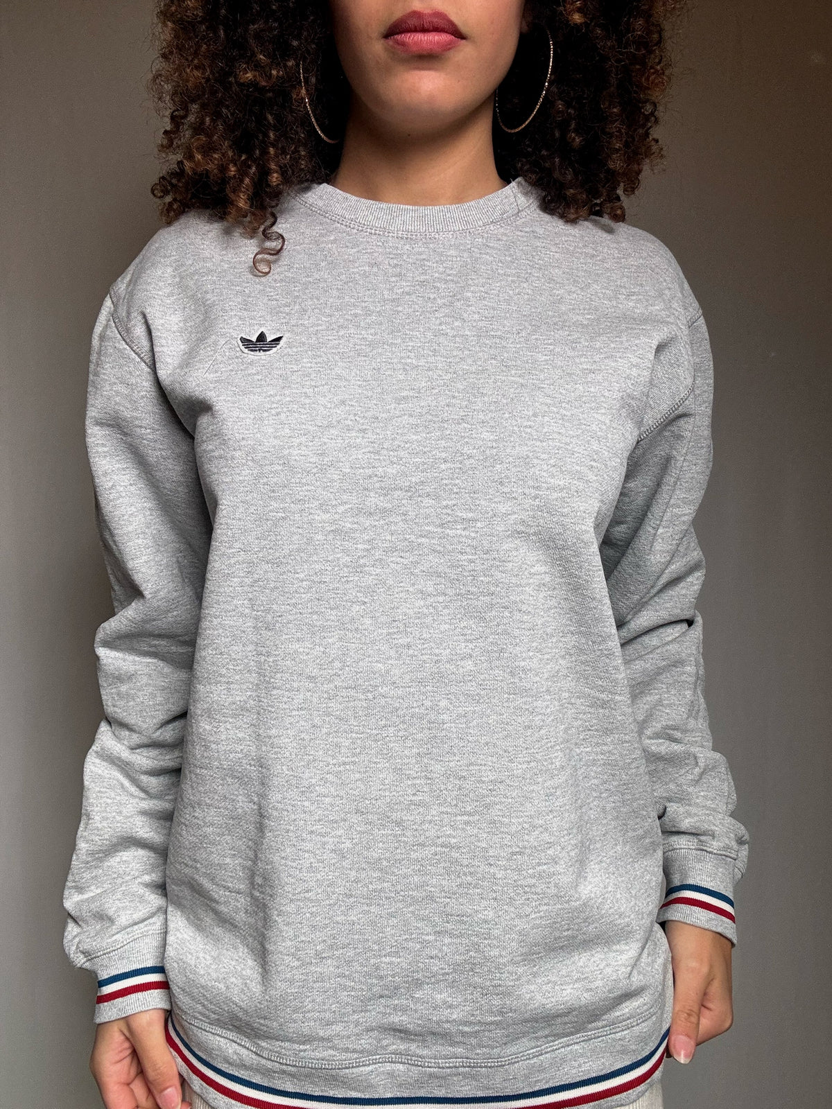 Sweat gris Adidas M vintage
