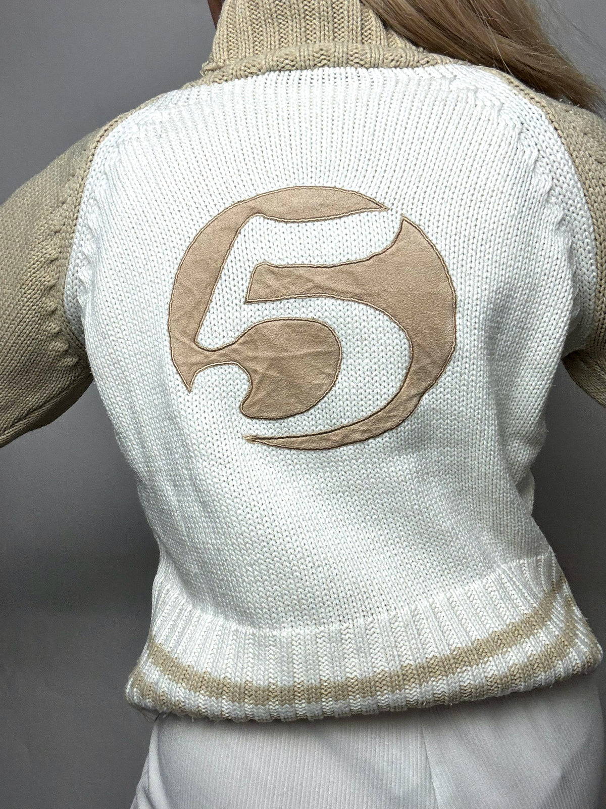 Vintage S/M Two-Tone Turtleneck Sweater