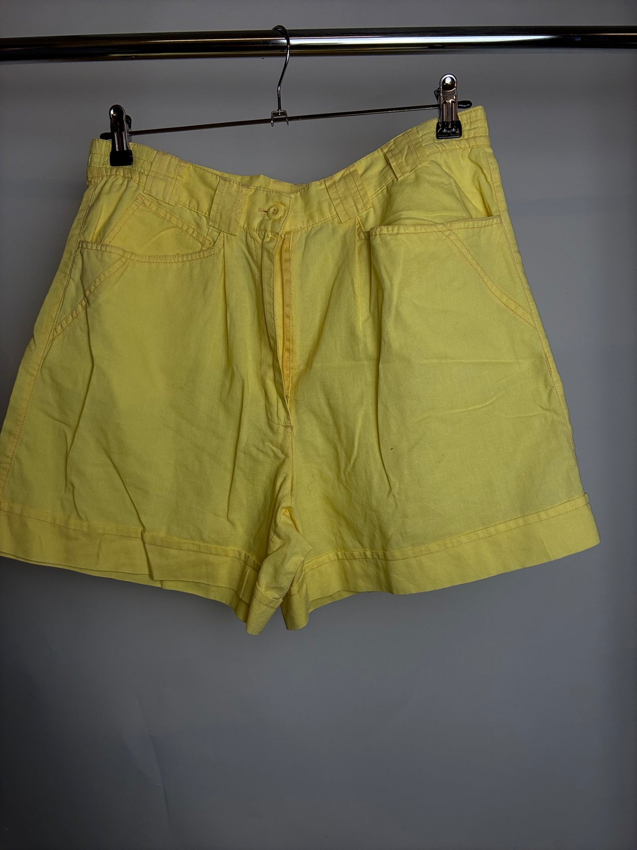 Short en coton jaune M braderie