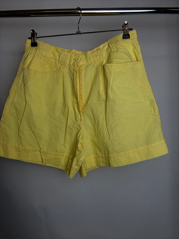 Short en coton jaune M braderie