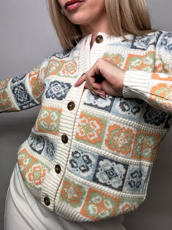 Cardigan style tricot M vintage